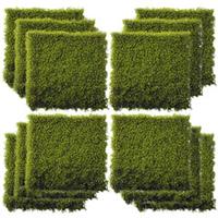 Outsunny 12PCS Artificial Boxwood Panel 50cm x 50cm Faux Hedge Greenery Backdrop