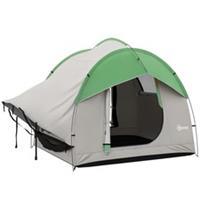 Outsunny 5 Man Tailgate Tent 2000mm Waterproof, Grey and Green