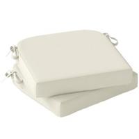 Outsunny 2PC Outdoor Chair Seat Cushions, Cream, Refurbished