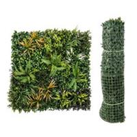 Outsunny Grass Wall Panels, Greenery Backdrop Panels, Green, Refurbished