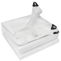 Outsunny 3 x 5m Waterproof Tarpaulin, 140GSM Tear-Resistant PE Tarp, Refurbished