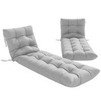 Outsunny SunLounger Cushions Only, Sunbed Replacement Pads w/ 4 Ties Refurbished