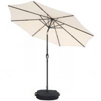 Outsunny 2.7 m Garden Parasol Umbrella with Cross Base, Sandbag, Refurbished