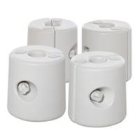 4Pcs Gazebo Tent Foot Leg Anchor Weight Base, White, Refurbished