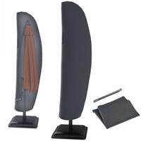 Waterproof Cantilever Banana Parasol Protective Cover, Grey, Refurbished