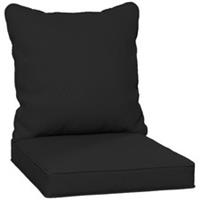 Outdoor Seat & Back Replacement Cushion Set Only, Black, Refurbished