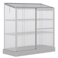 Outsunny 4x2ft 3-Tier Aluminium Greenhouse w/ Roof Door, Refurbished