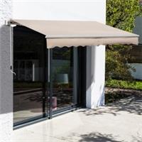 Outsunny 4x2.5m Manual Awning Window Door Sun Weather Shade w/Handle Refurbished