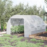 Outsunny 3x3x2m Polytunnel Greenhouse Pollytunnel Tent w/Steel Frame Refurbished