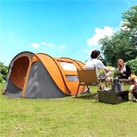 Outsunny Camping Tent Dome Pop-up Tent with Windows for 4 Person Refurbished