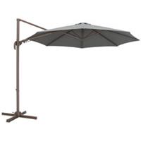 Outsunny 3M 360 Rotatable Cantilever Roma Parasol, Grey, Refurbished