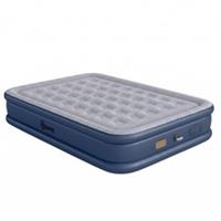 Outsunny Double Inflatable Air Mattress with Built-in Pump, Grey, Refurbished