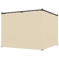 Outsunny 3 x 3(m) Pergola with Retractable Roof and Curtains, Refurbished