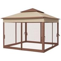 Outsunny Garden Folding Tent Heavy Duty Pop Up Gazebo for Party Refurbished