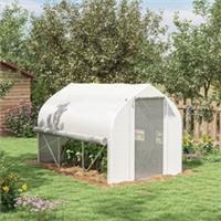 Outsunny 3 x 2m Walk-in Tunnel Greenhouse, Roll Up Sidewalls Refurbished