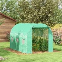 Outsunny Polytunnel Green House with Sprinkler System, Wide Door Refurbished