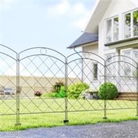 Outsunny 4PCs Decorative Garden Fencing 43in x 11.4ft Border Edging Refurbished