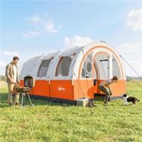 Outsunny Camping Tent, 3000mm Waterproof Family Tent for 5-6 Man Refurbished