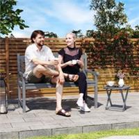 Outsunny 2-Seater Wooden Garden Bench Outdoor Patio Loveseat Refurbished