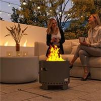 Outsunny 45cm Smokeless Wood Burning Firepit Metal Fire Pit Refurbished