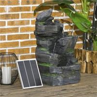 Outsunny Garden Fountain, Outdoor Water Feature With LED Light, Refurbished