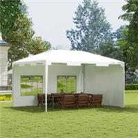 Outsunny 3 x 4 m Garden Gazebo Outdoor Canopy Marquee Party Tent Refurbished
