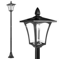 Outsunny Outdoor Garden Solar Light with Base IP44 Optical Control Dimmable