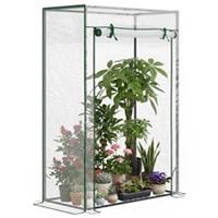 Outsunny 100 x 50 x 150cm Greenhouse w/ Zipper Roll-up Door Outdoor Transparent