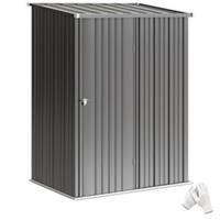 Outsunny 5ft x 3ft Outdoor Storage Shed w/ Lockable Door for Garden, Black