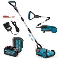 Outsunny 18V Cordless Small Lawnmower with 2 x 4Ah Batteries & Charger