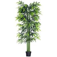 Outsunny Artificial Bamboo Tree Plant Greenary In a Pot 1.8M for Home