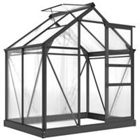 Outsunny 6x4ft Walk-In Polycarbonate Greenhouse Plant Grow Galvanized Aluminium