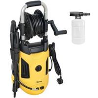 Outsunny 1800W Power Washer 150 Bar Pressure 6M Hose and Hose Reel, Yellow