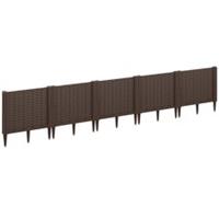 Outsunny Plastic Planter Box Kit, Modular Raised Bed for Flowers, Herbs