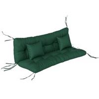 Outsunny Outdoor Seat Cushions Back Cushion with 2 Pillows, Seat Pads