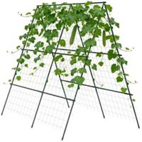 Outsunny A-Frame Trellis Plant Support for Vegetables, Flowers, Fruit