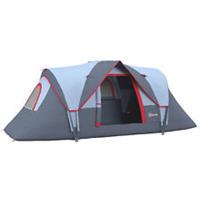Outsunny Outdoor Camping Tent For 5-6 W/ Bag, Fibreglass & Steel Frame