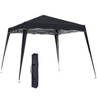 Outsunny Garden Pop up Gazebo Tent Party Water-resistant 2.5 x 2.5M Black