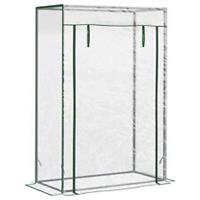 Outsunny 100 x 50 x 150cm Greenhouse w/ Zipper Roll-up Door Outdoor Transparent