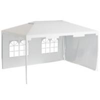 Outsunny 3 x 4 m Garden Gazebo Outdoor Canopy Marquee Party Tent White