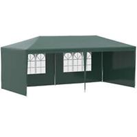 Outsunny 6m x 3m Garden Gazebo Marquee Canopy Party Tent Canopy Patio Green