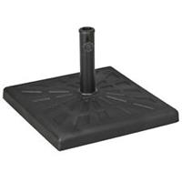 Outsunny 19kg Square Resin Garden Parasol Base for Poles of 32mm, 38mm, 48mm