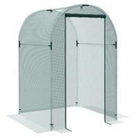 Outsunny Fruit Cage, Plant Protection Tent, 1.2 x 1.2 x 1.9m, Green