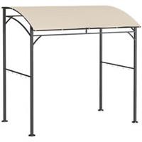 Outsunny 2.2 x 1.5 m BBQ Gazebo Tent Sun Shade with Canopy, Beige