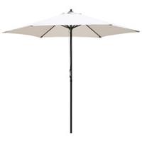 Outsunny 2.8m Patio Umbrella Parasol Outdoor Table Umbrella 6 Ribs Off-White