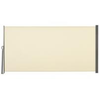 Outsunny 3x1.6M Retractable Side Awning Screen Fence Patio Privacy Divider Cream