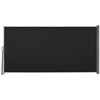 Outsunny 3x1.6M Retractable Side Awning Screen Fence Patio Privacy Divider Black