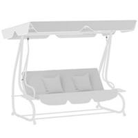Outsunny Garden Swing Canopy Replacement, Grey, Refurbished