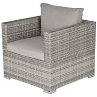 Wicker Sofa Chair w/ Cushion Balcony, Refurbished