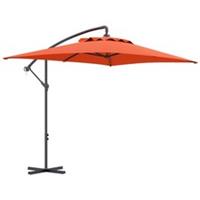 Outsunny Cantilever Parasol w/ Crank, Orange, Refurbished